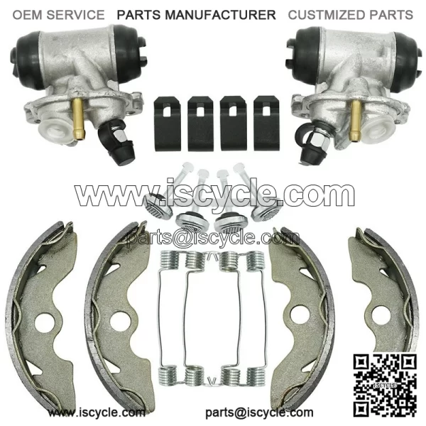 Front Brake Wheel Cylinders w/Shoes for Honda FourTrax 300 TRX300 2x4 1993-2000 - Image 2