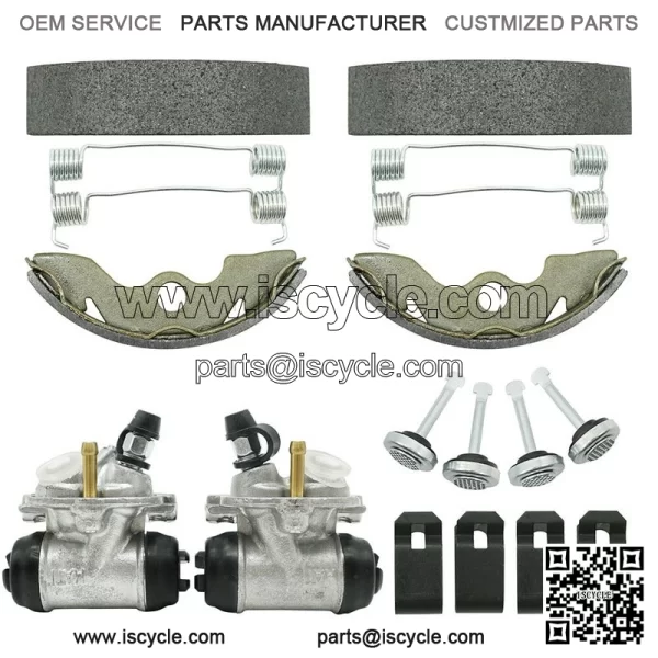 Front Brake Wheel Cylinders w/Shoes for Honda FourTrax 300 TRX300 2x4 1993-2000 - Image 3