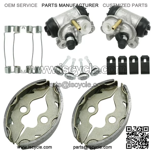 Front Brake Wheel Cylinders w/Shoes for Honda FourTrax 300 TRX300 2x4 1993-2000 - Image 4
