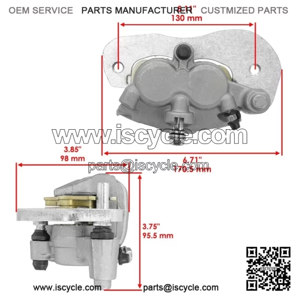 Rear Right Brake Caliper For Can Am Maverick Trail 1000 800 2019-2021 700 22-23 - Image 2