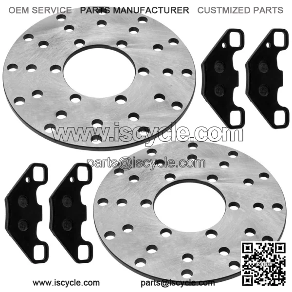 0454412 Front Brake Disc & Pads For Polaris RZR 170 2009-21 Left & Right - Image 5