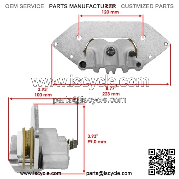Front Brake Calipers For Polaris Ranger XP 1000 Crew XP 1000 2021-2022 - Image 2