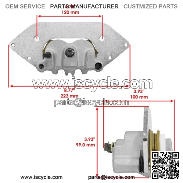 Front Brake Calipers For Polaris Ranger XP 1000 Crew XP 1000 2021-2022 - Image 3
