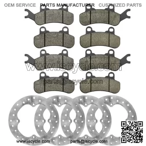 Can-Am Maverick/Max X3 2017 Front & Rear Brake Rotors w/Brake Pads