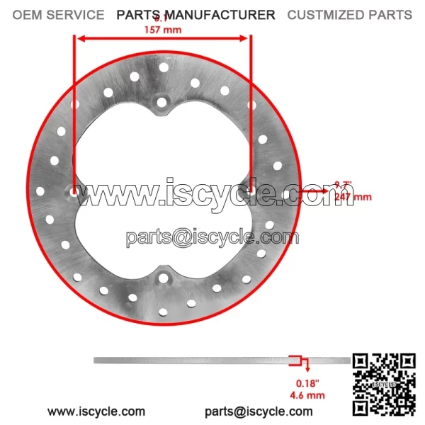 Can-Am Maverick X3 Max R 2018-2019 Front/Rear Brake Rotor w/Pads - Image 2