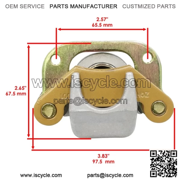 Polaris Scrambler 500 2X4/4X4 1997-2000 Front Brake Calipers w/Pads (Left/Right) - Image 4