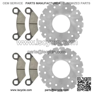 Polaris Scrambler 500 2X4/4X4 2001-2009 Front Brake Disc Rotors w/Pads