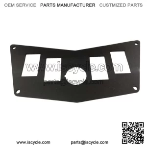 POLARIS RZR 800 900 570 DASH SWITCH PLATE ROUND PANEL METAL 5 SWITCHES ROCKER