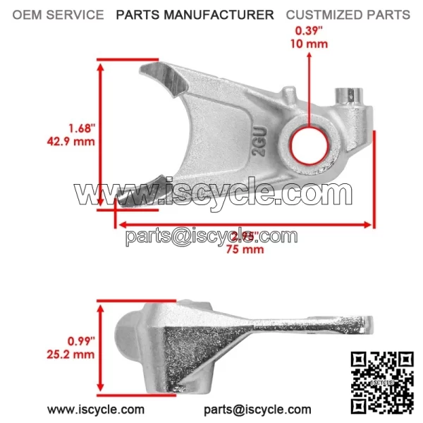 Shift Cam Fork For Yamaha 2GU-18512-00-00 4L0-18512-00-00 2GU185120000 - Image 2
