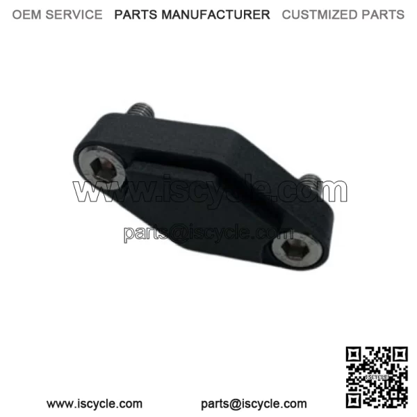 Parking Brake Block Off Kit - Black with Stainless Bolts for Yamaha YFZ450 04-22 - Image 3