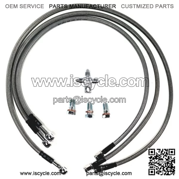 TRX 450R A Arms +2.5 +1 Chromoly Adjustable Brake lines Clamps - Image 3