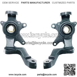 Front Right/Left Steering Knuckle Assy70MM Hisun Massimo 700 UTV Quad GO Kart HS Code 52710-115N00-0000/52720-115N00-0000 (Color : Left and Right) Electrophoretic black paint
