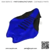 2009 - 2020 Yamaha YFZ 450R Seat Cover BLACK / BLUE / BLACK RIBBED QUAD #201 - Image 2