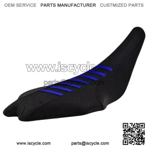 2009-2024 Yamaha YFZ 450R Seat Cover  All Black / Blue Ribs  Gripper #201