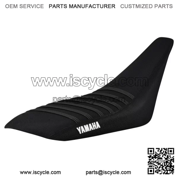Yamaha YFZ 450 Gripper Seat Cover 2004-2013    all BLACK / BLACK ribs LOGO #200