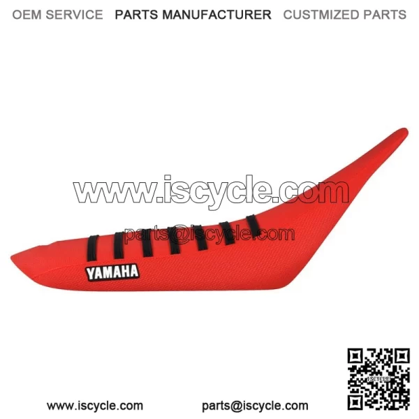 Yamaha YFZ 450 Gripper Seat Cover 2004 - 2013  all RED/BLACK ribs LOGO #200 - Image 2