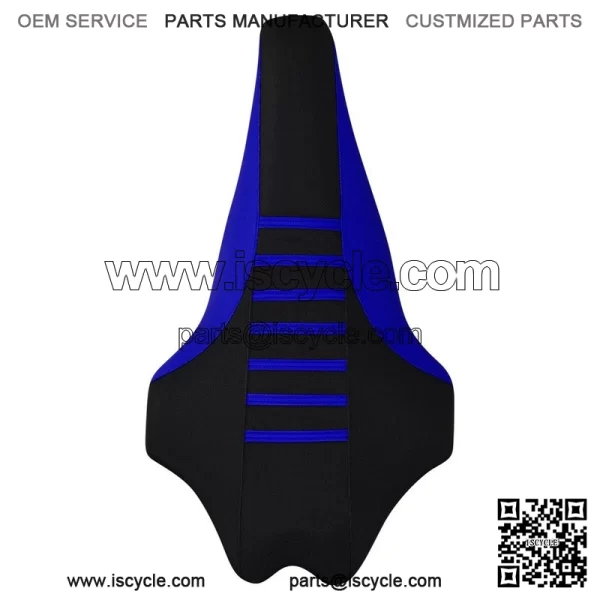 Yamaha 2009-2020 YFZ 450R 450 R Gripper Seat Cover BLUE/BLK/BLUE ribs #201 - Image 3
