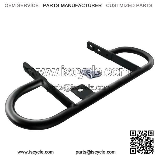 Rear Back Wide Bumper Grab Bar Suzuki LTZ400 Kawasaki KFX400 2004-2008 ATV Black - Image 2