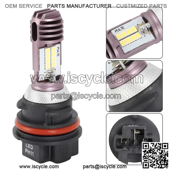 LED Headlight Bulbs PH11 for Suzuki Quadsport Racer LTZ 250 400 LTR 450 Headlamp - Image 2