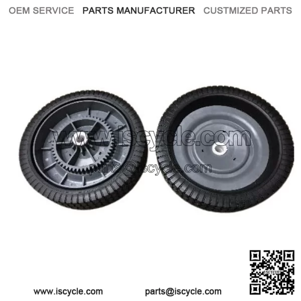 Two Tow-Behind Lawn Leaf Sweeper Wheel Tire Complete Assembly 307011