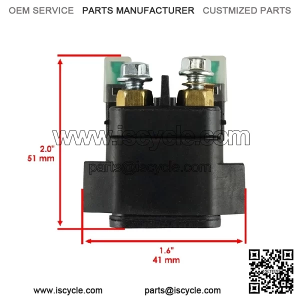 Starter Solenoid Relay for Yamaha YZF600 YZF-R6 YFZR6 YZFR6 - Image 3