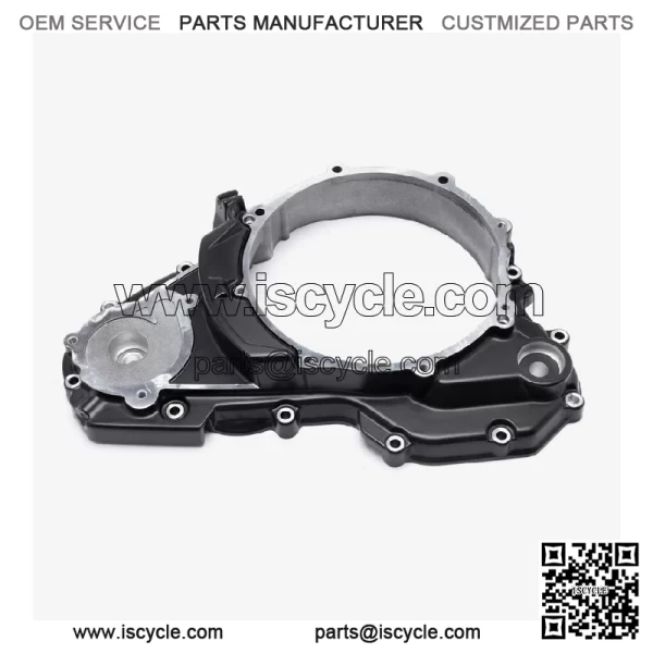 Left Engine Casing for Loncin LX650-2C,Voge 650DSX Euro 5 LX650-2C-E5 CMPO Black