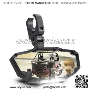 UTV Rear View Center Mirror w/LED Light For 1.65"-2" Honda Pioneer CFMOTO ZForce