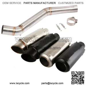 650MT 650NK 2022 2023 Slip for CF-Moto 400NK Exhaust Tips Black Mid Tail Muffler