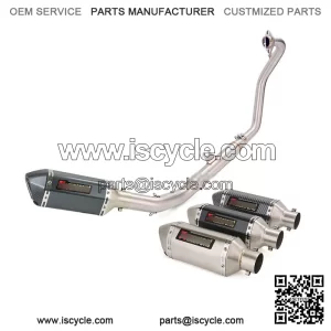 For CF-Moto 300SS 300NK 300SR Full Exhaust System Front Pipe 51mm Muffler Escape