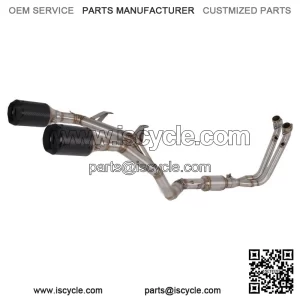 Exhaust Header Pipe For CF-Moto 450SR 450NK 450SS 2022-2024 Dual Carbon Slip on