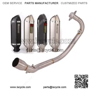 For CF-Moto ST Papio 125 2017-2024 Full Exhaust System Front Pipe Muffler Tips
