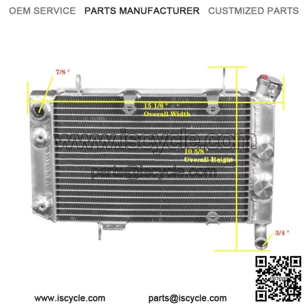 New All Aluminum Radiator Fit Suzuki 2003-2008 Quadsport Z400 LTZ400/LTZ400Z - Image 2