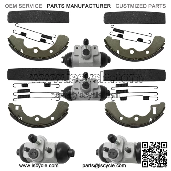 Wheel Cylinder Brake Shoe Front Rear All for Kawasaki Mule 2520 2510 2500 2030 2020 2010 1000 Diesel KAF450 KAF540 KAF620 KAF950 1988-2000 43092-1053 43092-1054 41048-1078 41048-1079 - Image 2