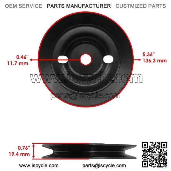 Deck Spindle & Pulley for John Deere X300 38" 42" / X304 X310 X320 X324 - Image 3