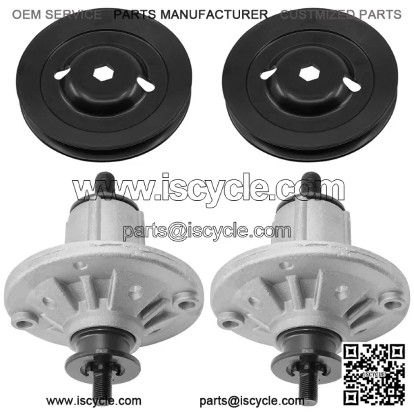Deck Spindle & Pulley for John Deere X300 38" 42" / X304 X310 X320 X324 - Image 4