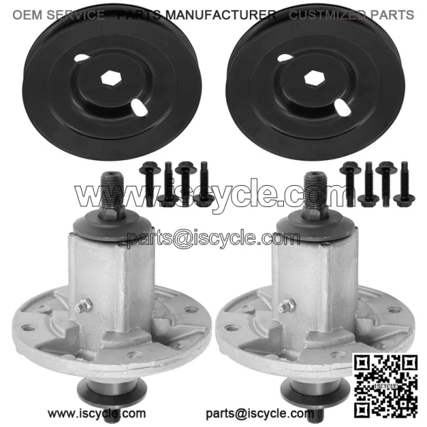 Deck Spindle & Pulley for John Deere X300 38" 42" / X304 X310 X320 X324 - Image 5
