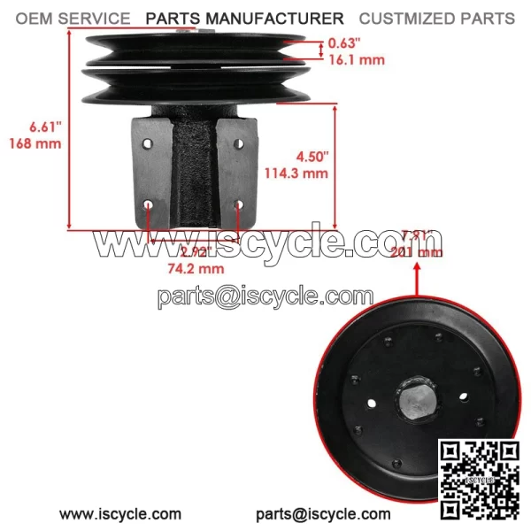 Exmark LAS23/LAS25/LAS28/LZ20/LZ23/LZ25 Lazer Z AS 52"/60" Jackshaft Assy - Image 2