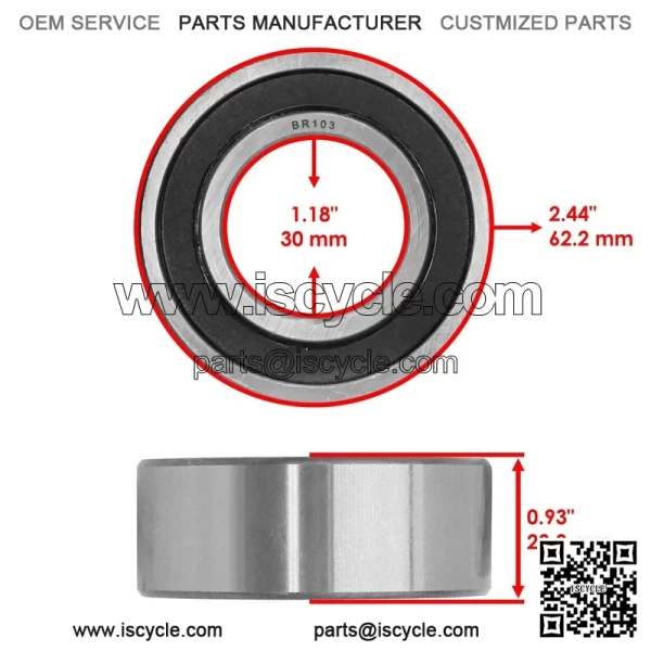 Ferris F320Z/IS3200Z 61"/72" Deck Spindle Seal & Bearing - 84003323 - Image 3