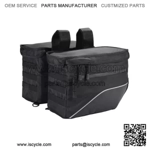 Motorcycle Saddle Bags Throw Over Saddlebags Orange Liner Scooter Panniers 26L