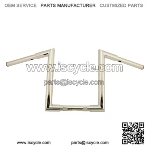1.25" Knurl Handlebars 12" Rise Chrome Harddrive 21-356