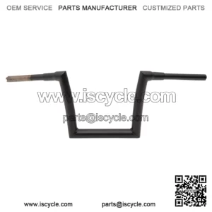 1 1/2" Strip Handlebars 10" Rise Black Flat 0601-4882