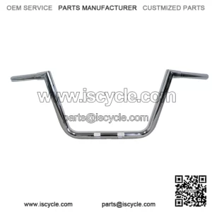 1 1/4" Big Twin Peaks Handlebars Chrome 10" Rise LA-7362-10