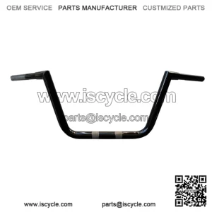 1 1/4" Big Twin Peaks Handlebars Black 10" Rise LA-7362-10B
