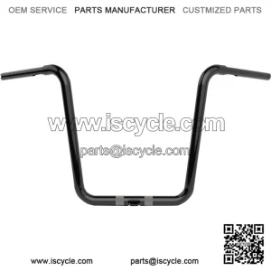 1-1/4 in. Twin Round Handlebars Gloss Black LA-7324-16B