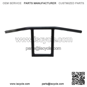 1" Old School Window Handlebars 10" Black LA-7385-10B