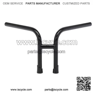 1" Handlebars slotted Black 6201-2016