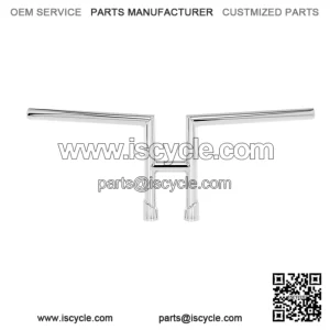 1" Handlebars Slotted Chrome 6202-1056