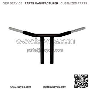 Wild 1 1 1/4in. Chubby Psycho Handlebar 10in. Chopper T-Bar - Black WO563B