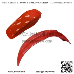 HONDA Fender CR125 250 500 R 85-87, 90 Flash Red Front Rear Plastic Guard F195