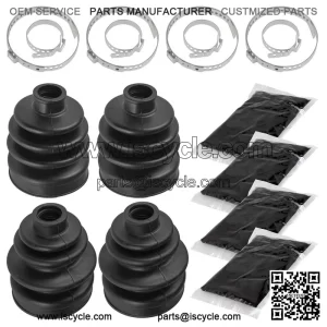 2 Front Inner Outer Axle CV Boot Kit For Honda TRX450ES TRX450S Foreman 98-01